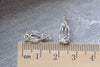 Silver Bird Cage Pendants Charms 7x15mm Set of 10 A8159