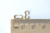 Gold 8 Shaped Chain Cord Clasps Findings  4x8mm Set of 100 A8163