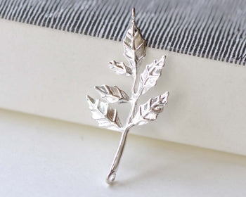 Silver Tree Connectors Charms Open Loops 15x30mm Set of 6 A8166