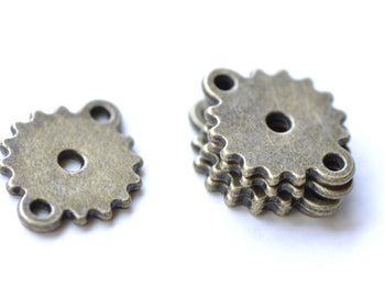 20 pcs Small Gear Connectors Antique Bronze Watch Movement A8169