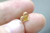 Gold Heart Earnuts Earring Stoppers Butterfly Backs Set of 50 A8161