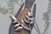 Silver Tree Connectors Charms Open Loops 15x30mm Set of 6 A8166