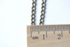 16ft (5m) Antique Bronze Steel Unsoldered Curb Chain 2.8mm A8175