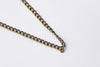 16ft (5m) Antique Bronze Steel Unsoldered Curb Chain 2.8mm A8175