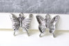 Butterfly Charms Antique Silver Pendants 23x23mm Set of 10 A8189