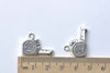 Antique Silver Tape Measure Charms Pendants 16x23mm Set of 20 A8225
