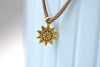 Antique Gold Sun Charms 12x17mm Double Sided Set of 30 A8239