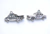 Antique Silver I love NY Taxi Cab Charms 17x33mm Set of 10 A8241
