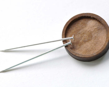 Silver Flat Headpins 38mm 18Gauge Set of 20 A8249