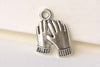 Antique Silver Mitten Gloves Charms Set of 20 Pairs A8255