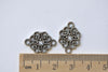 Antique Silver Filigree Connector 13x20mm Set of 30 A8257