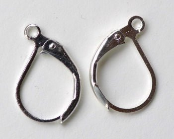 Platinum Leverback Earwire Earring Findings Set of 40  A8272