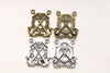 Double Anchor Life Ring Charm Pendants Antique Bronze/Silver Set of 5