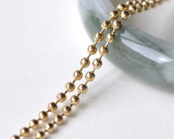 16ft (5m) KC Rose Gold Iron Bead Ball Chain 2.4mm A8308