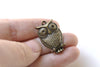 Owl Charms Antique Bronze Pendants 18x28mm Set of 10 A8322