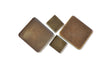 Square Base Setting Pendant Tray 8mm/10mm/12mm/15mm/25mm Cabochon Set of 10