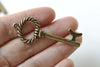 Antique Bronze Coiled Key Charms 20x52mm Set of 10 A8323