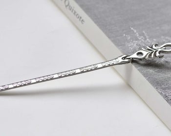 Antique Silver Abstract Symbol Hairpin Bookmark Set of 5 A8430