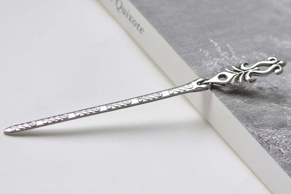 Antique Silver Abstract Symbol Hairpin Bookmark Set of 5 A8430