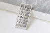 Chinese Abacus Charms Pendants Antique Silver Finish Set of 6 A8440