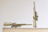 Antique Bronze Large Sniper Gun Rifle Pendants Charms Set of 2 A8450