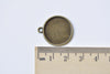 10 pcs Antique Bronze Pendant Tray Settings Match 18mm Cabochon A8461