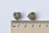 20 pcs Antique Bronze Large Hole Mom Heart Beads 10x12mm A8467