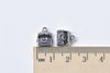 Antique Silver Treasure Box Pendants Chest Charms Set of 20 A8472