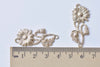 4 pcs Light Gold Daisy Flower Connector Charms Embellishments A8513
