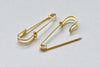 Plain Gold Kilt Safety Pins Broochs 10x35mm Set of 10 A8522